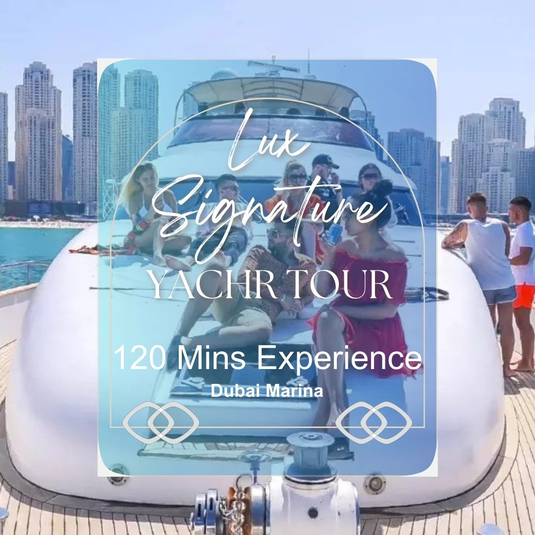 Dubai Marina Yacht Tour Experience (120 mins) with BBQ & Beverage